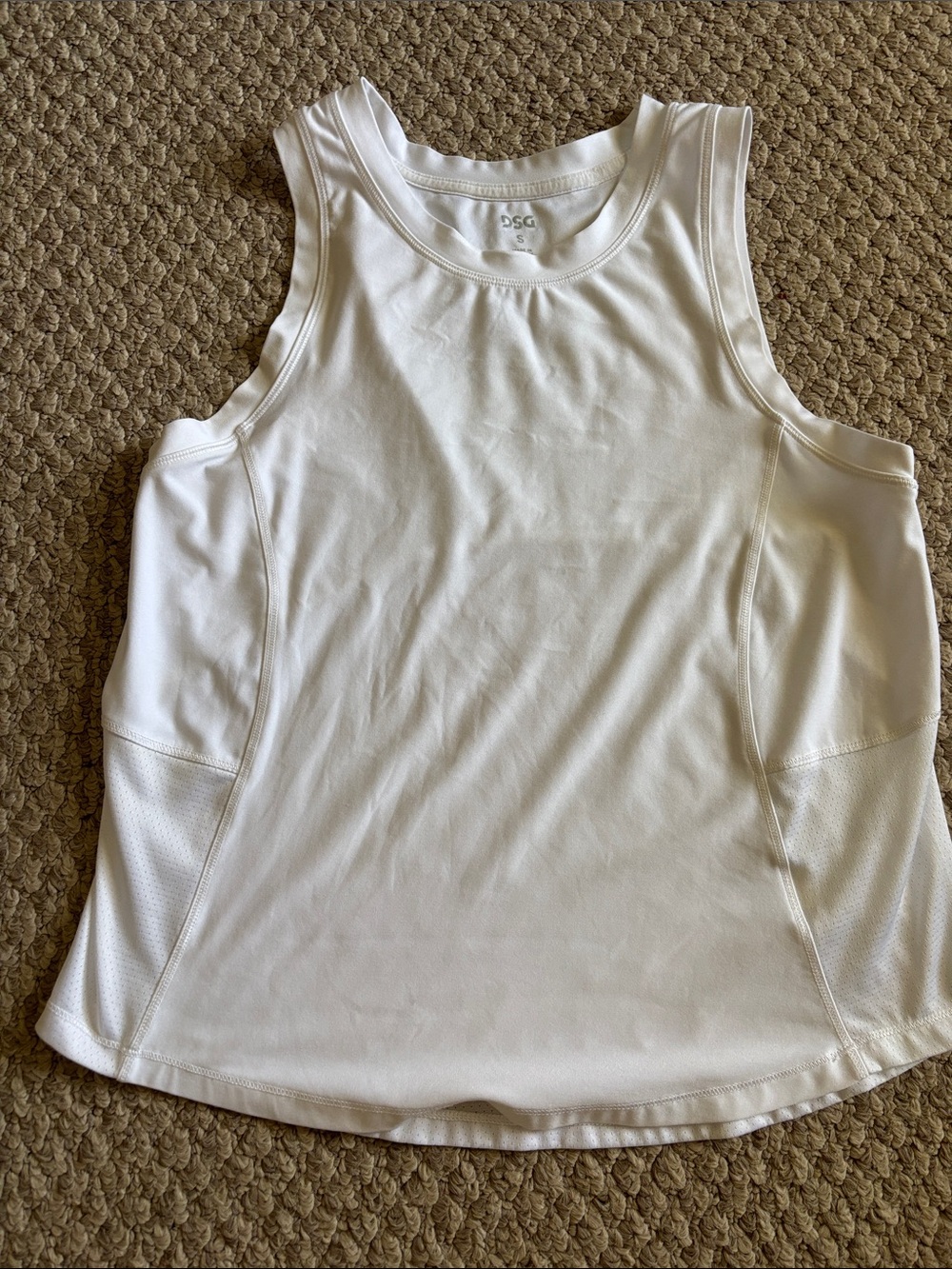 DSG White Athletic Tank Top